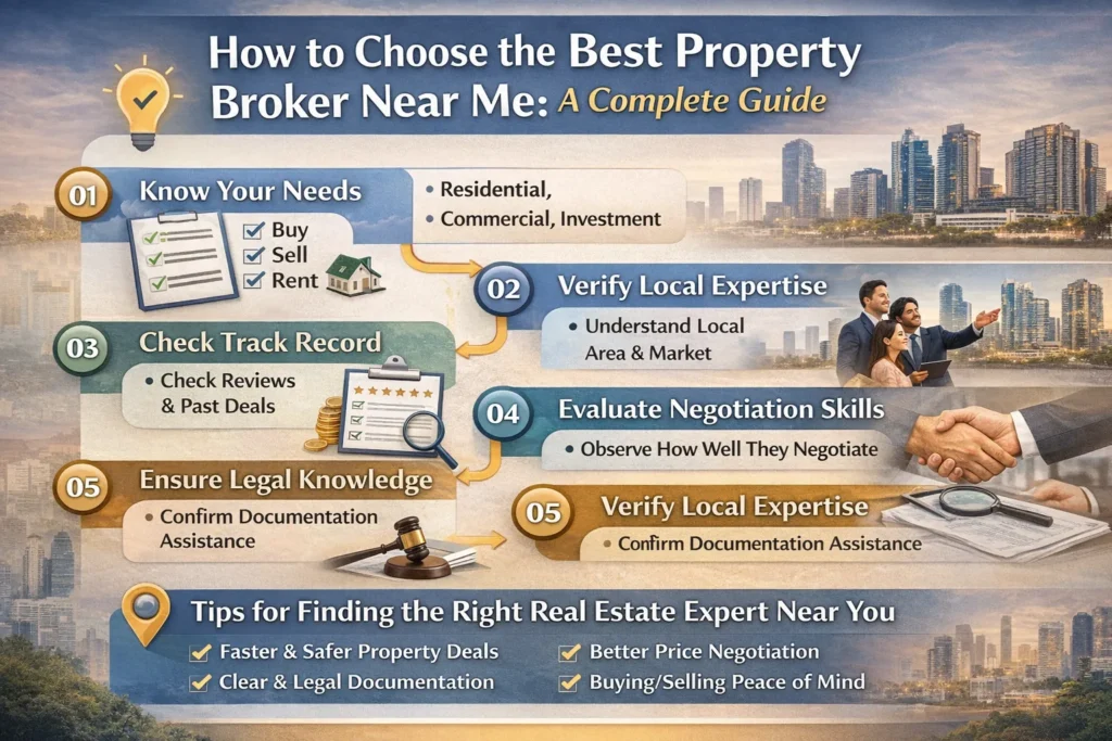 best property broker infography image
