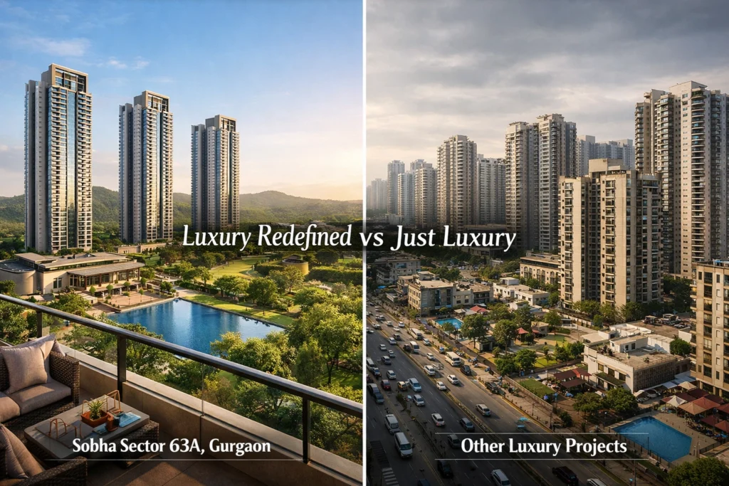 Sobha Sector 63A Gurgaon vs other luxury projects